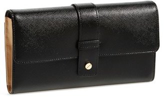 Halogen Leather Wallet on a Chain Crossbody