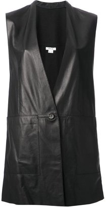 Helmut Lang leather waistcoat