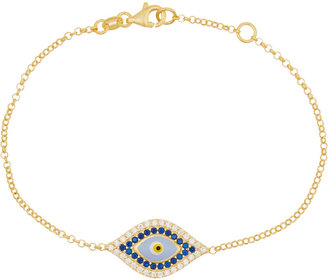 Susan Hanover Dazzling Evil Eye gold-tone crystal bracelet