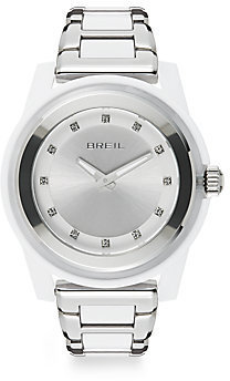 Breil Milano Stainless Steel Round Sunray Dial Watch