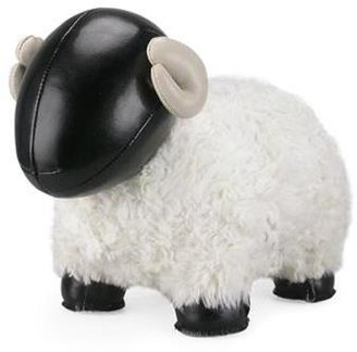Leatherette Bookends- Black & White Sheep