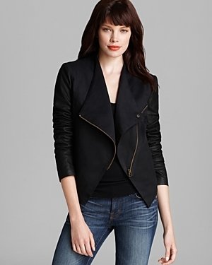 Aqua Jacket - Twill Leather Sleeve