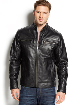 MICHAEL Michael Kors Leather Moto Jacket