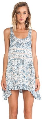 Free People Floral Trapeze Slip