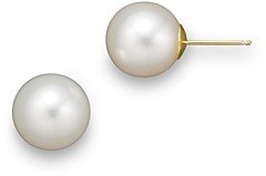 Bloomingdale's Cultured Freshwater Pearl Stud Earrings Set in 14K Yellow Gold, 11mm