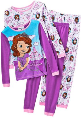 Disney 4-pc. sofia the first pajama set - girls
