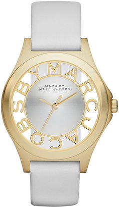 Marc by Marc Jacobs 34mm Henry Skeleton Watch, White
