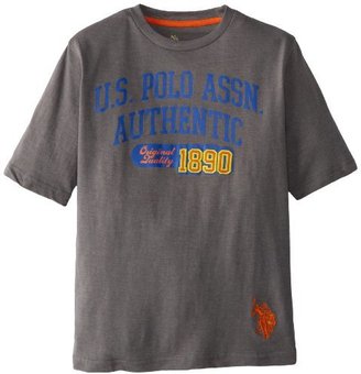 U.S. Polo Assn. Big Boys' Short Sleeve Graphic Crew T-Shirt
