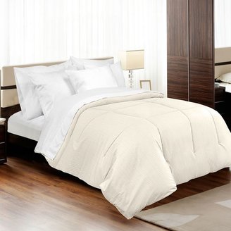 Veratex american collection medici dobby stripe 310-thread count egyptian cotton down-alternative comforter - king