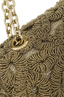 Dolce & Gabbana Metallic embroidered brocade shoulder bag
