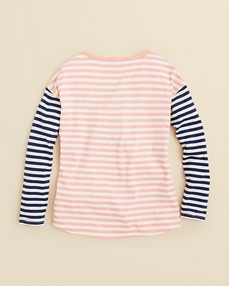 Splendid Girls' Mixed Stripe Top with Pocket - Sizes 7-14