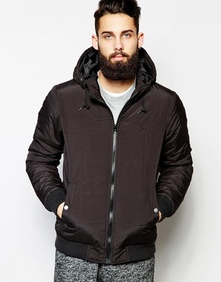 ASOS Jacket In Quilted Fabric - Black