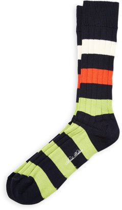 Brooks Brothers Cotton Stripe Socks