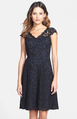 Adrianna Papell Lace Fit & Flare Dress (Regular & Petite)