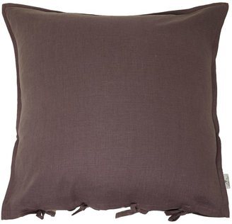 House of Fraser Shabby Chic Plum oversized linen cushion