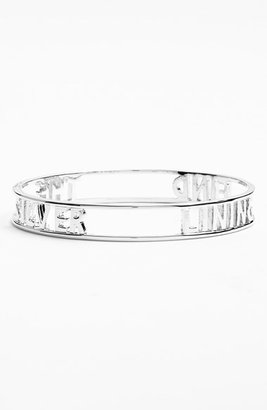 Kate Spade 'words Of Wisdom - Find The Silver Lining' Bangle