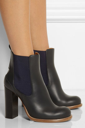 Chloé Leather chelsea boots