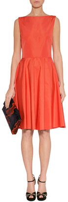 Ralph Lauren Collection Orange Cotton-Silk Dress