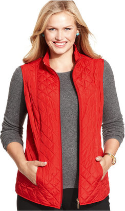 Charter Club Plus Size Reversible Quilted Vest