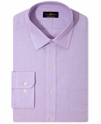 Club Room Estate Classic-Fit Wrinkle Resistant Lavender Solid Dress Shirt, Created for Macy's