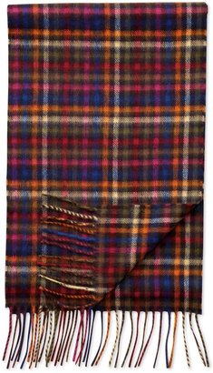 Charles Tyrwhitt Multi check cashmere & merino scarf