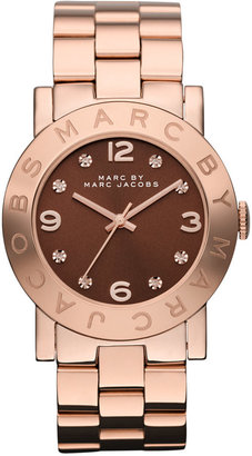 Marc by Marc Jacobs Watch, Women's Rose Gold Ion Plated Stainless Steel Bracelet 36mm MBM3167