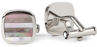Mother of Pearl Montblanc Mother-of-pearl stainless steel cufflinks