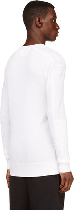 Helmut Lang White Waffle Cotton T-Shirt