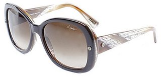 Lanvin SLN500 0T40 Brown Marble Sunglasses Brown Gradient Lens