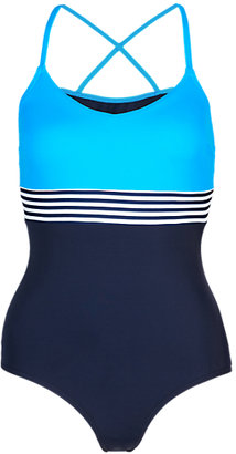 Marks and Spencer M&s Collection X Back Colour Block Sporty Swimsuit