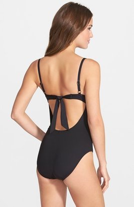Kenneth Cole New York Keyhole Underwire One-Piece Swimsuit