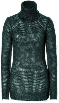 Michael Kors Collection Mohair-Wool Turtleneck Pullover