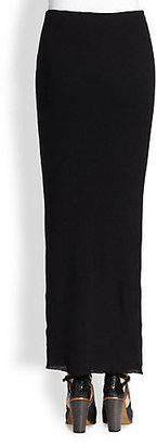 James Perse Cotton/Cashmere Knit Maxi Skirt