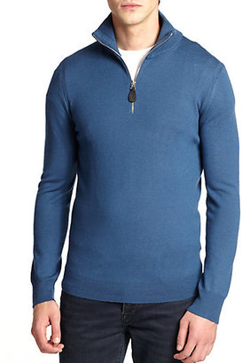 Burberry Drummond Wool Half-Zip Sweater