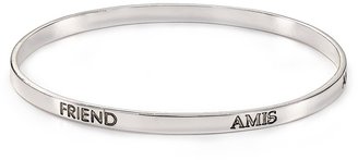 Carolee Friend 5 Languages Sterling Silver Bangle - Bloomingdale's Exclusive