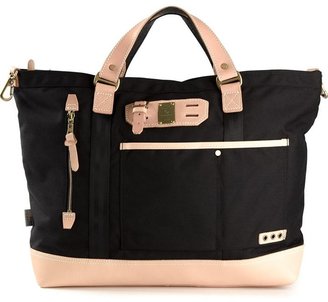 MASTERPIECE MASTER PIECE leather trimmed tote