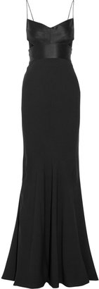 Narciso Rodriguez Cutout silk-satin and georgette gown