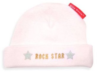 Silly Souls Rock Star Size Newborn-6 months Ball Cap in Pink