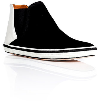 Marc Jacobs Leather Two-Tone High-Top Slip-Ons