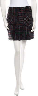 Anna Sui Plaid Skirt