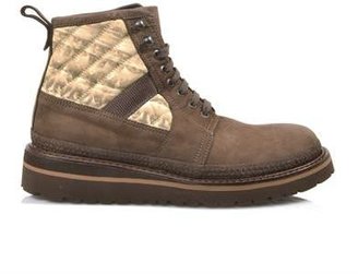 Moncler W Suede and printed hiking boots