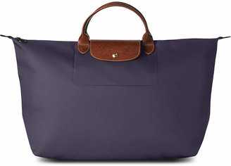 Longchamp Le Pliage medium travel bag in myrtille