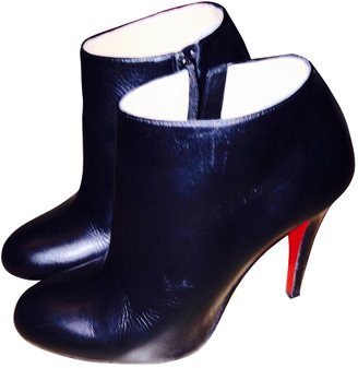 Christian Louboutin Black Leather Boots