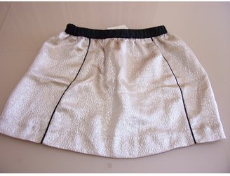 Maje Pink Cotton Skirt