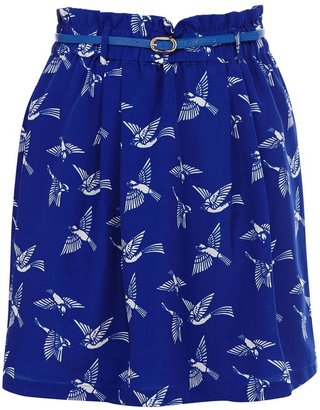 Oasis Flock Of Birds Paperbag Skirt