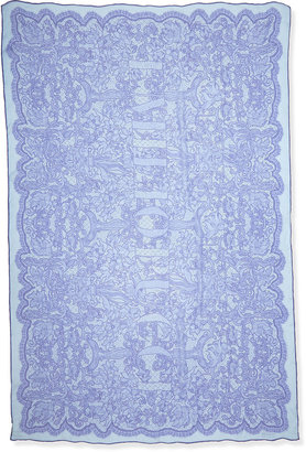Emilio Pucci Lace-Print Silk Scarf