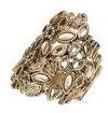 Dorothy Perkins Womens Large Leaf Textured Ring- Gold