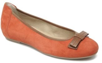 Caprice Women's LILLIE Rounded toe Ballet Pumps in Orange