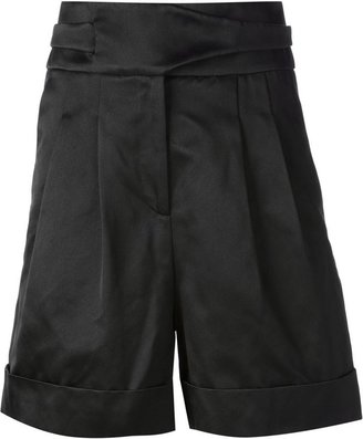 Givenchy flared pleated shorts