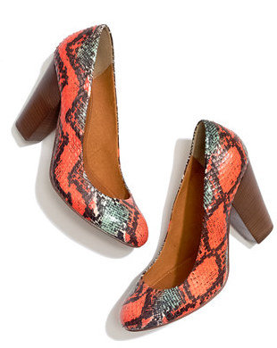 Madewell The Frankie Pump in Brightsnake